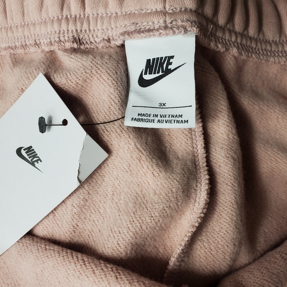 Nike Sportswear Club Fleece Womens Mid Rise Joggers plus size pink size 3X new - Picture 4 of 8